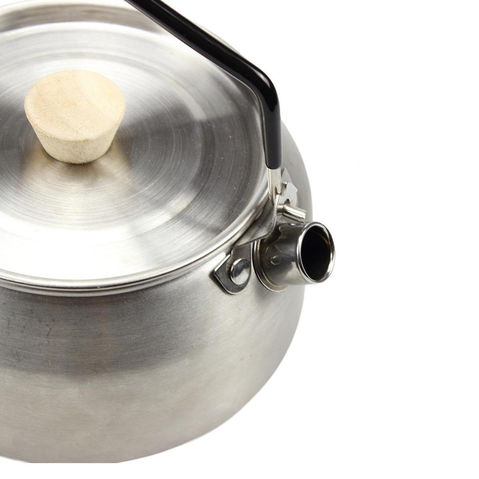 CAQYPVH Camping Kettle for Over Fire 1 L Coffee Tea Pot for Climbing Picnic Fishing