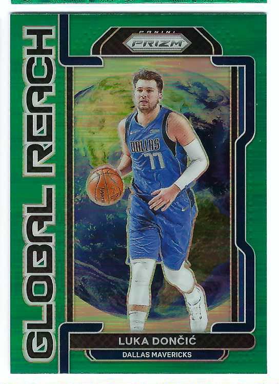 Amazon.com: LUKA DONCIC 2021-22 Panini Prizm Global Reach #4 GREEN