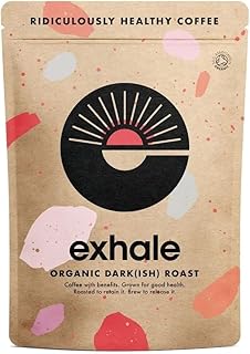 Organic Ground Coffee - 450G PACK - Mycotoxin Free Single Origin and 100% Arabica Beans. For Cafetiere, Filter or AeroPress (Dark Roast)