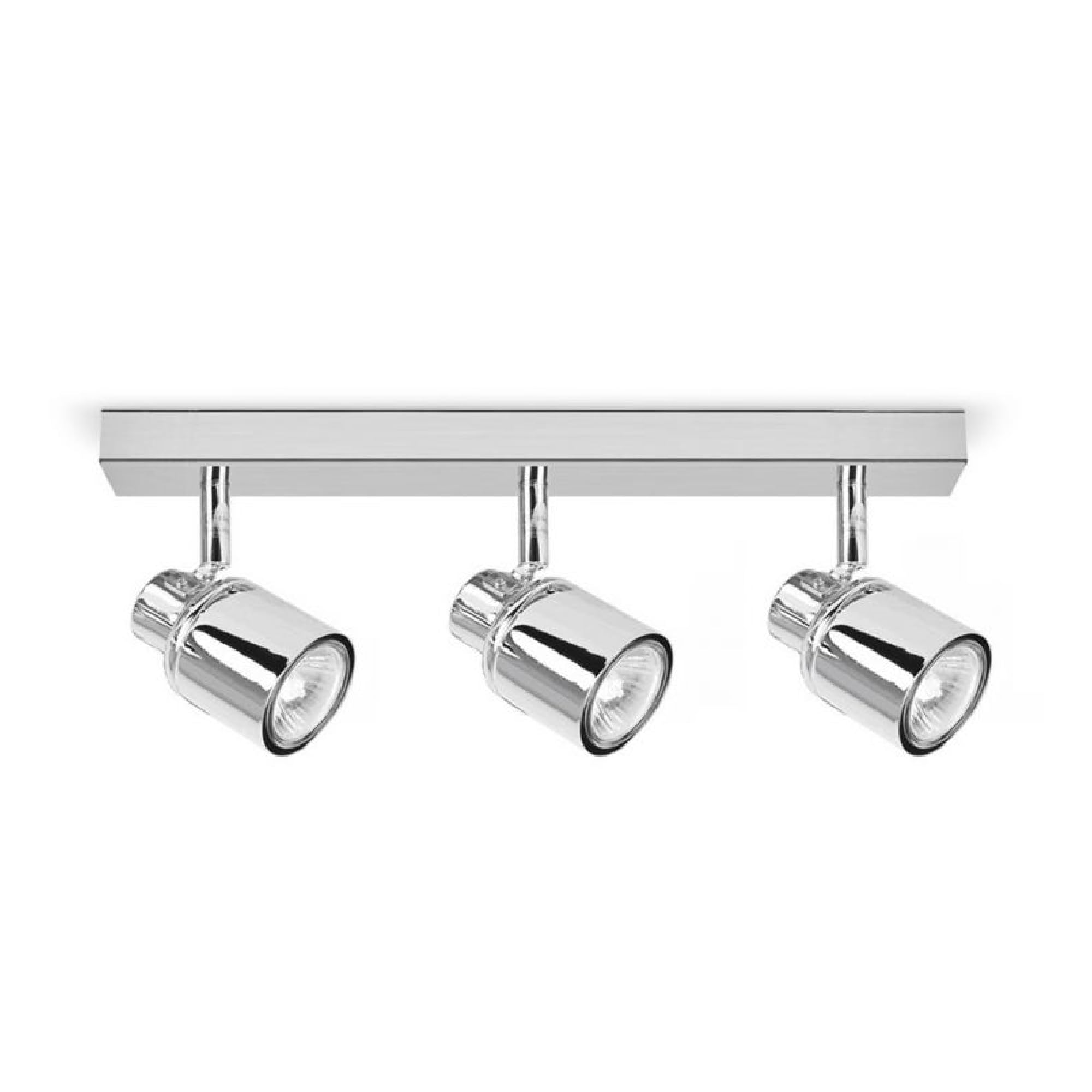 MiniSun | Modern 3 Way Polished Chrome Adjustable Ceiling Spotlight | Ceiling Spots, Home Décor & Improvement Essential