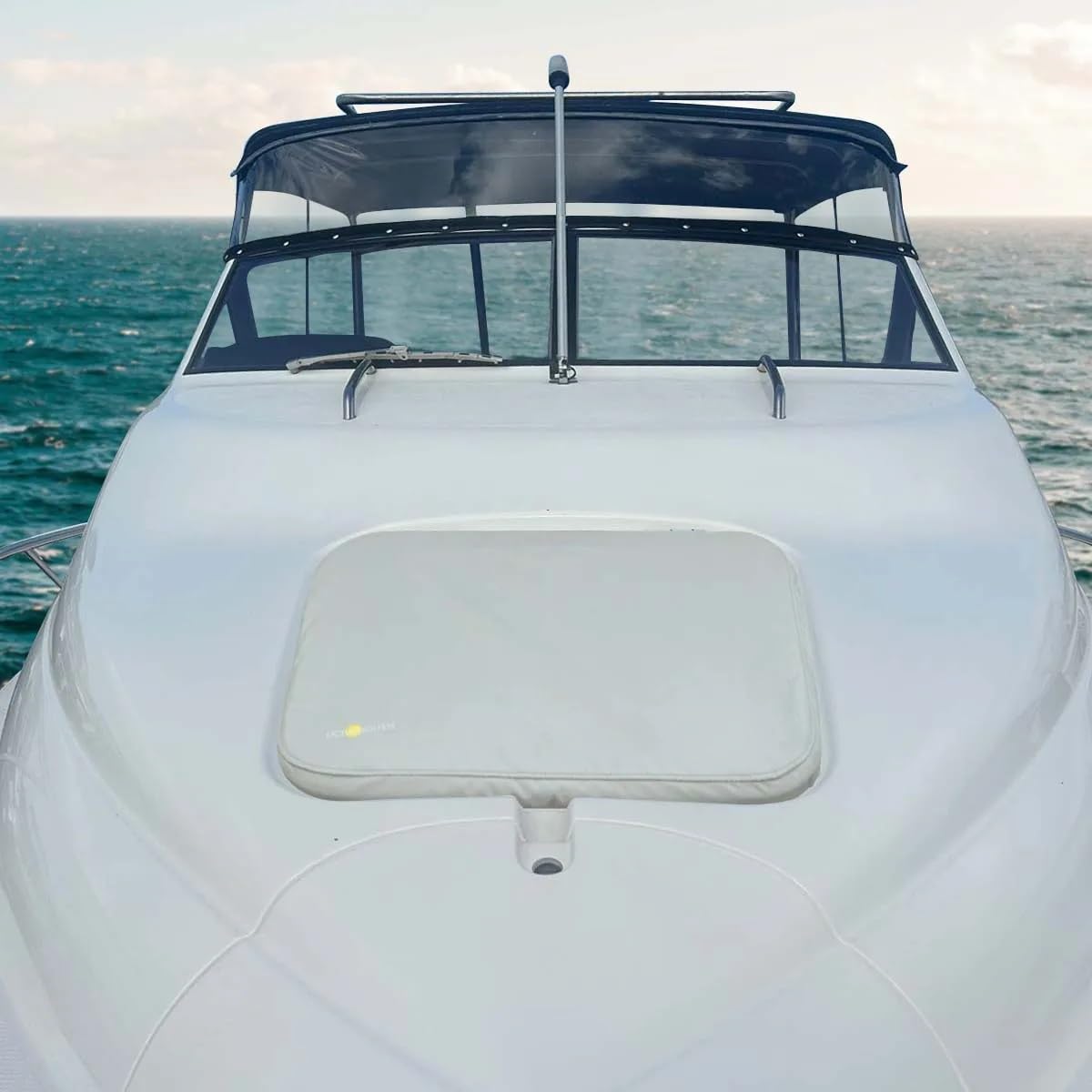 Housse De Protection Pour Écoutille Lewmar - Taille 40 (491x491 Mm) - Toile Marine 310 G/m² - Bleu - Pour Yacht, Bateau