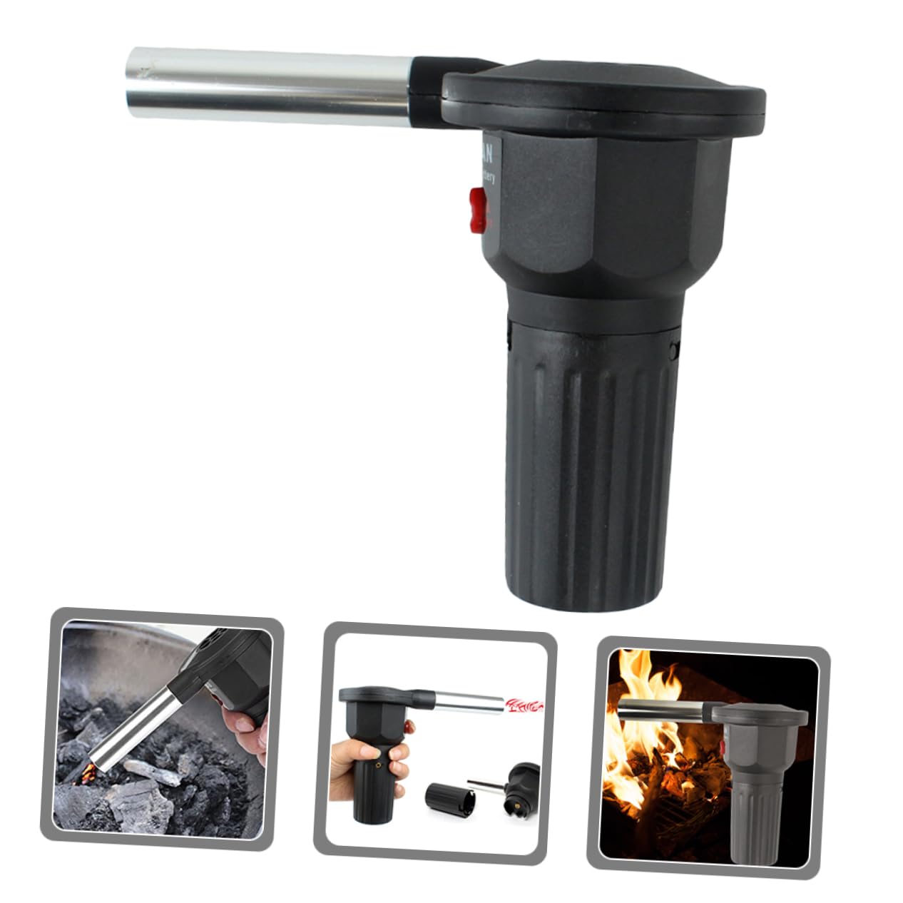 Soffiatore Elettrico Per Barbecue - Portatile, Per Accensione Carbone E Legna - Foto 11