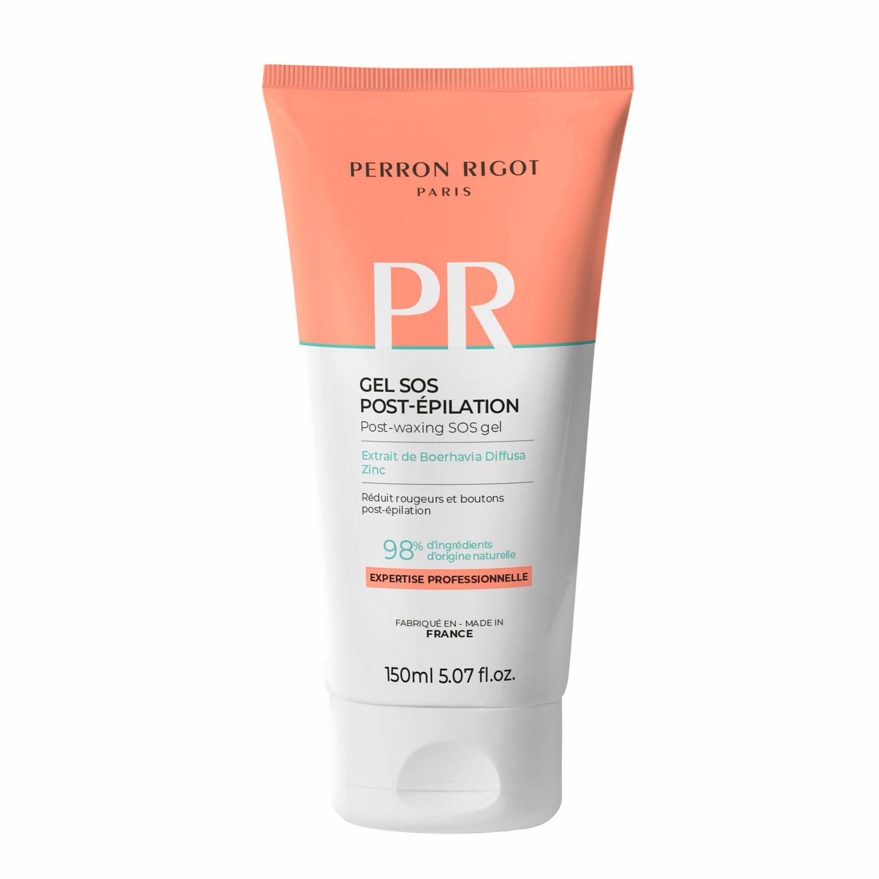 Perron Rigot Post-Waxing SOS Gel – Soothing Care for Redness, Bumps & Strawberry Skin Appearance - 150ml