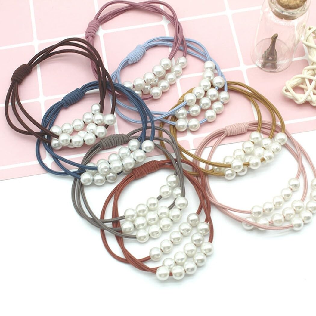 Bandas elásticas para el cabello acentuadas con perlas: 10 lazos elegantes y accesorios de moda para el cabello