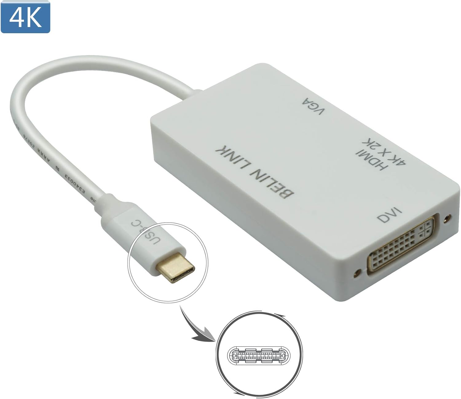 Cheapest 🛒 USB-C to HDMI Adapter Thunderbolt 3 with Gold-Plated Connector 3 in 1 Type C Multiport Adapter for HDMI VGA DVI Compatible for MacBook Pro/Dell XPS 13/Chromebook Pixel/Yoga 910/(3in1 Rectangle White) Get Discount 70% Price USB-C to HDMI Adapter Thunderbolt 3 with Gold-Plated Connector 3 in 1 Type C Multiport Adapter for HDMI VGA DVI Compatible for MacBook Pro/Dell XPS 13/Chromebook Pixel/Yoga 910/(3in1 Rectangle White)