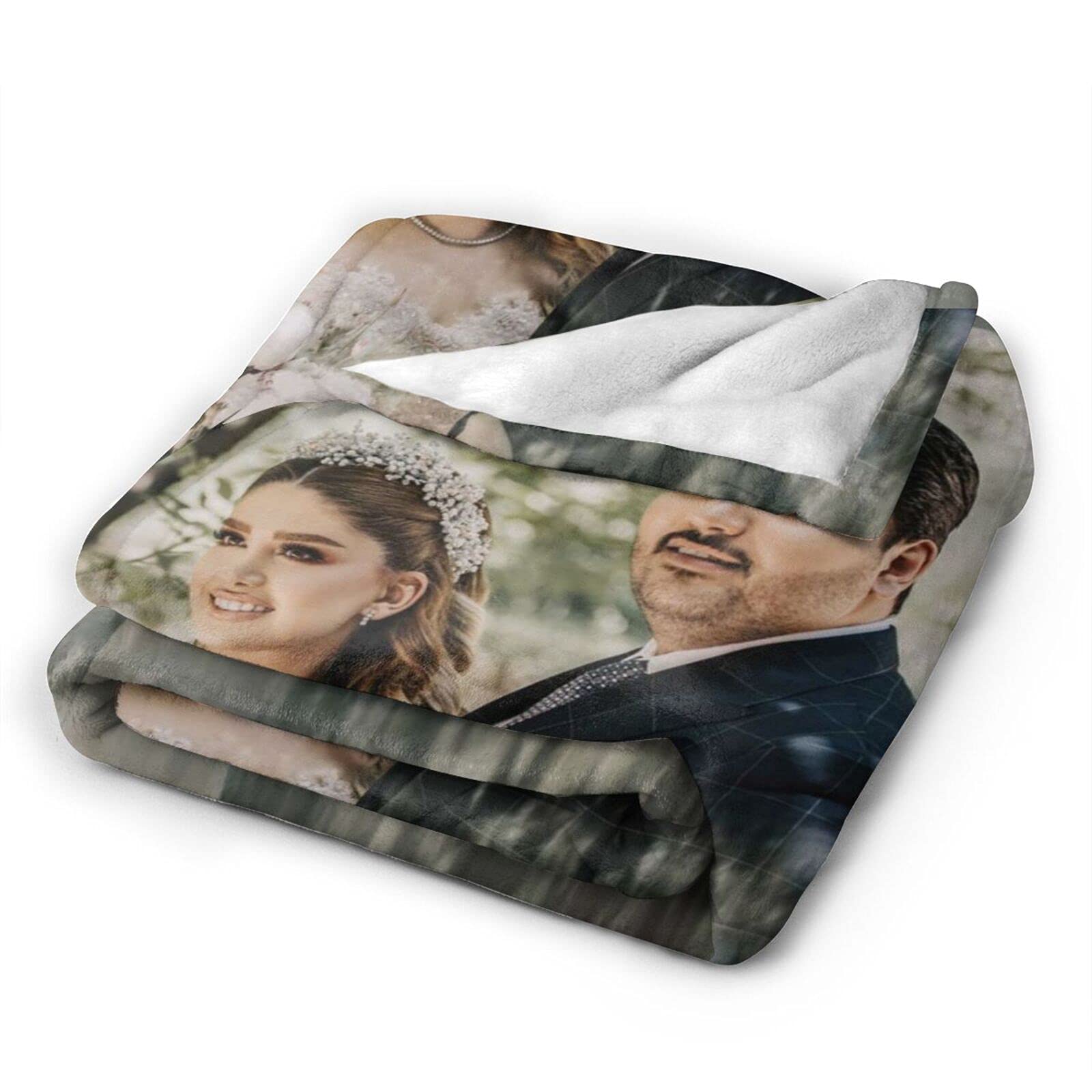 Custom Blanket Personalized Blanket with Photos Text Customized Collage  Throw Blanket for Adults Kids : Amazon.sg: Home