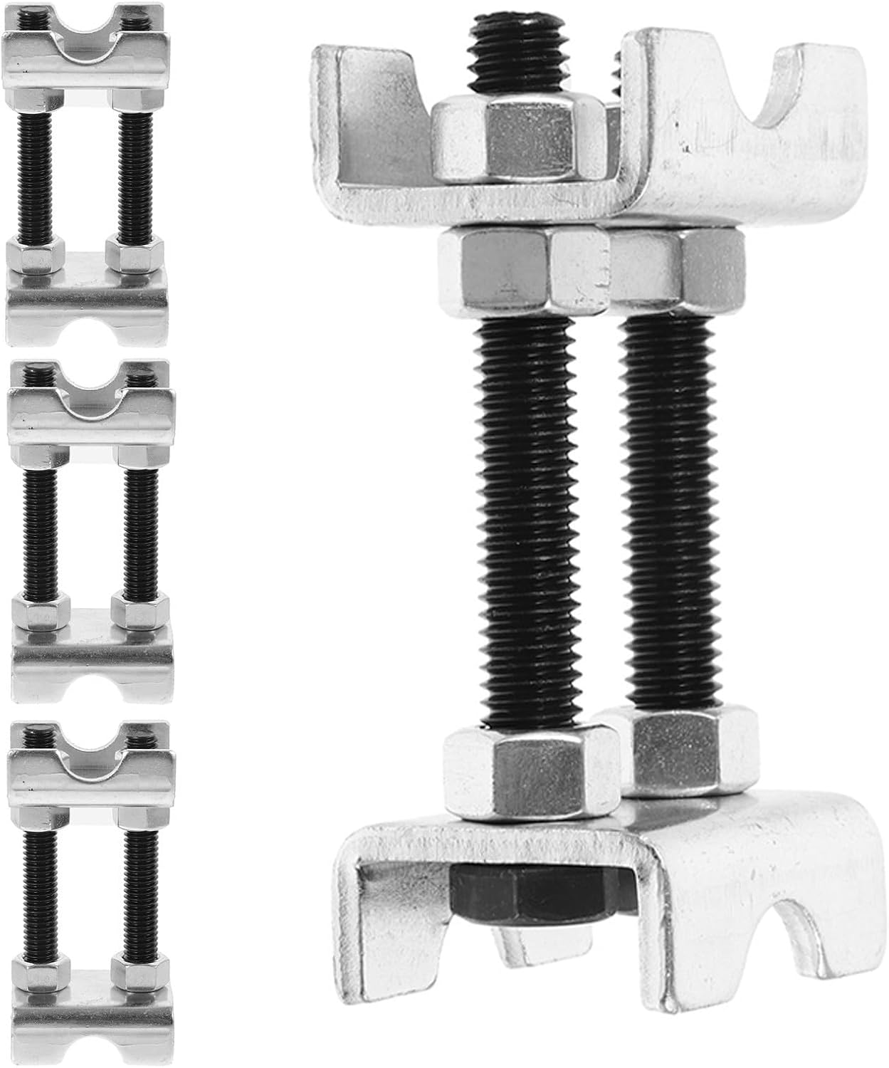 4pcs Mini Coil Spring Compressor Tool with Dual Way Adjustable Spiral Structure Carbon Steel Automotive Suspension Spring Spacer for Cars and Suvs and Trucks Prevents Slippage