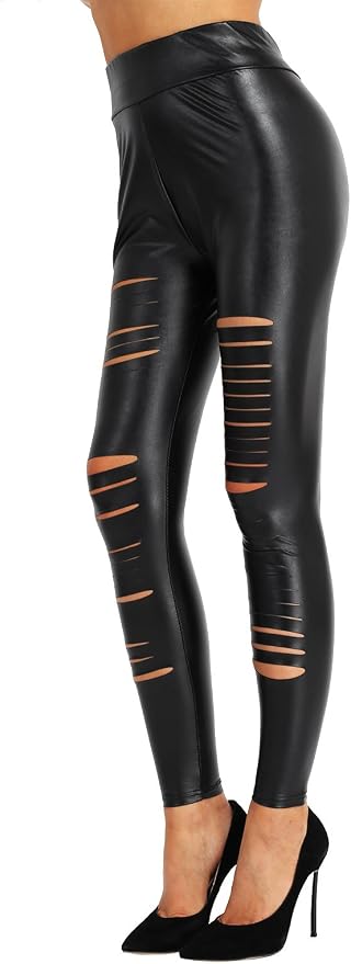 Ripped Skinny Leggings Pants 