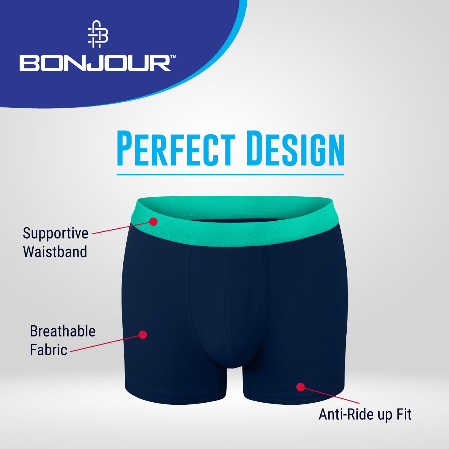 Bonjour® - Calzoncillos de algodón tipo bóxer para niños, de 5 a 13 años, paquetes de 6 y 12 unidades