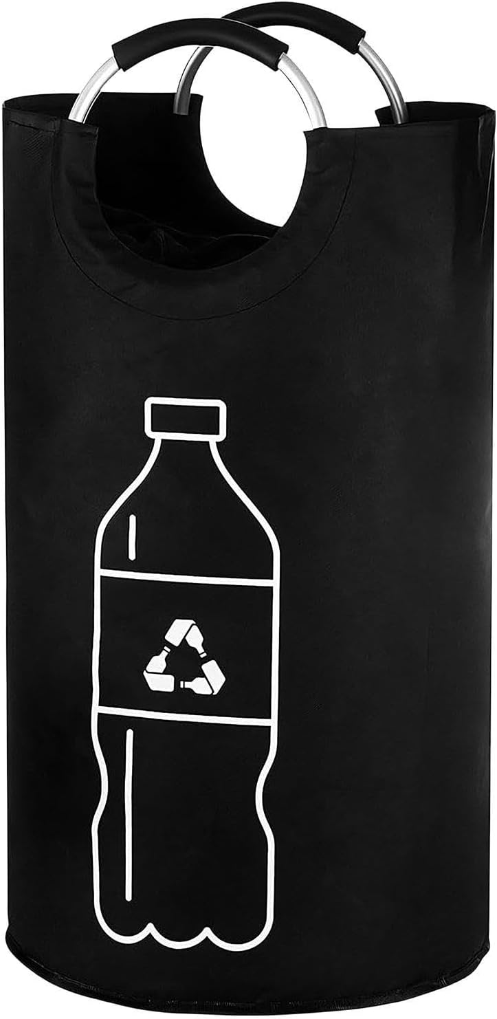 Reusable Recycling Bags, Foldable Waste Sorting, 82l Recycling Bin Waterproof Storage Bag with Handles Large Capacity