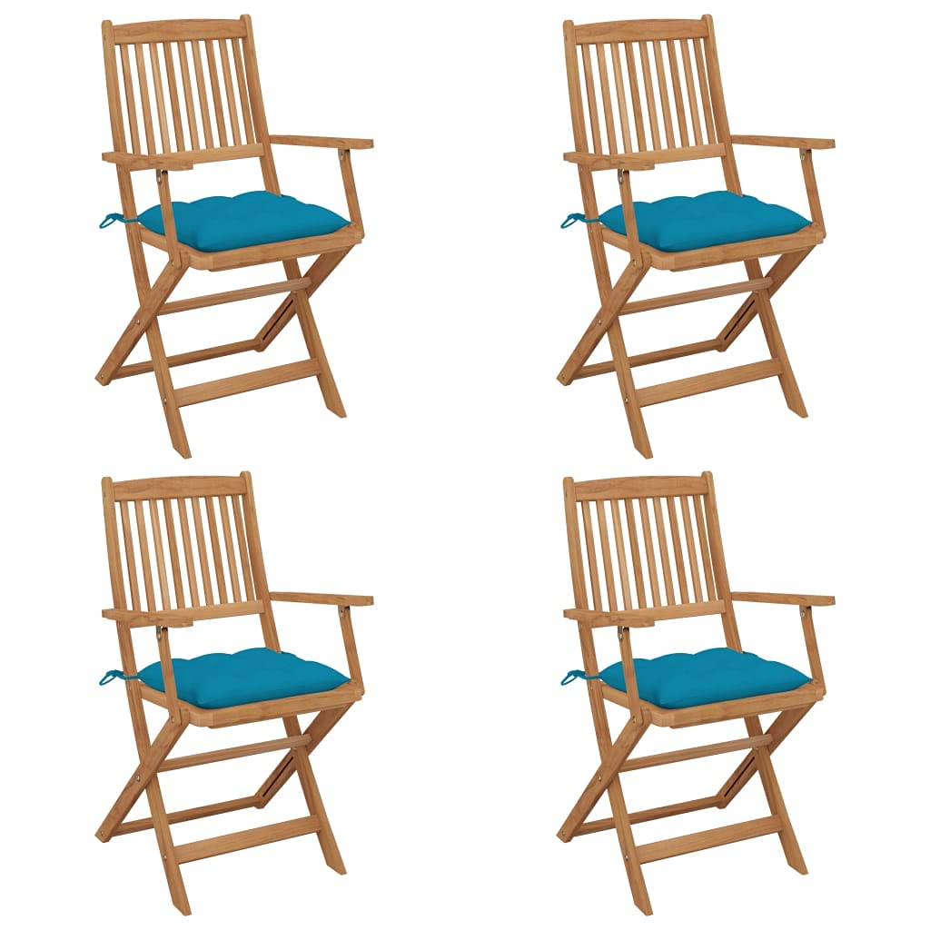 Chaises de jardin pliantes en bois d'acacia pour sublimer votre terrasse et balcon
