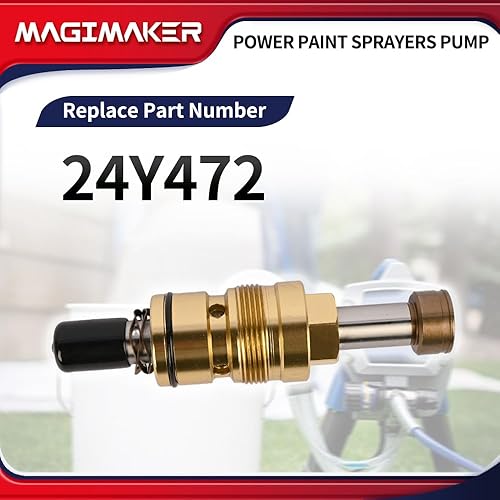 Miniatura 2 de Kit de reparación de bomba de pulverizadores de pintura eléctrica 24Y472 compatible con Graco ProXChange ProX19 ProX21 ProX17 Bomba de pistón