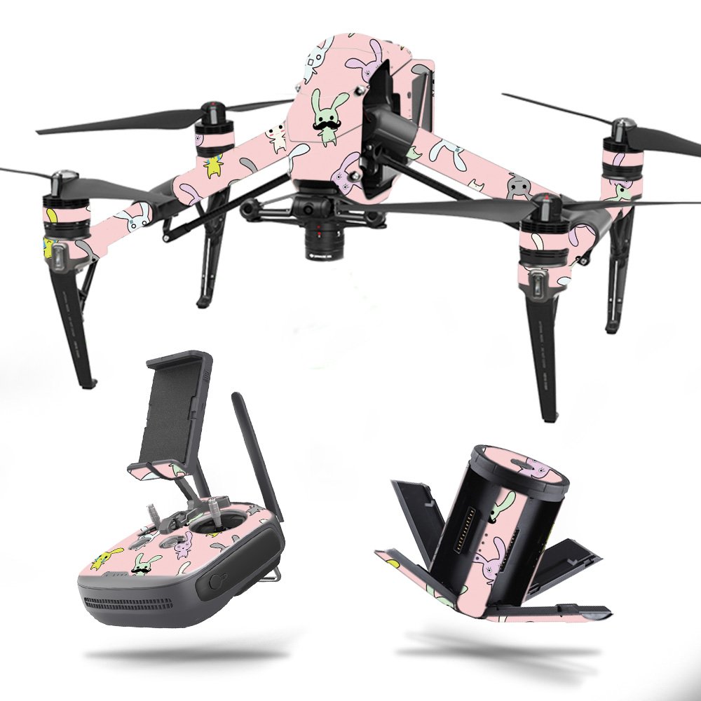 MightySkins Skin Compatible with DJI Inspire 2 - Bunny Bunches | Protective, Durable, and Unique Vinyl Decal wrap Cover | Easy to Apply, Remove, and Change Styles | Made in The USA