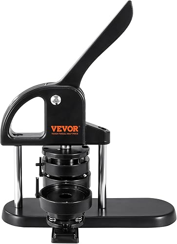 Miniatura 10 de VEVOR Fabricante de botones, 11.252.28 pulgadas (25322.283 in) 3 en 1 con 300 piezas de botón, kit de prensa de punzonado ergonómico con mango de