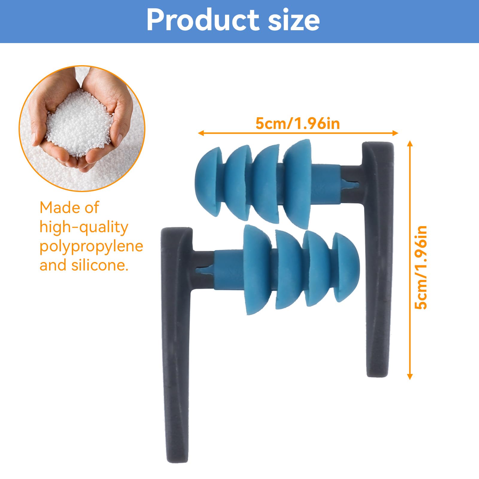 Tappi Per Orecchie Nuoto COZII - 3 Paia In Silicone Impermeabile - Per Nuoto, Doccia, Dormire - Design Ergonomico Con Custodia - Foto 3