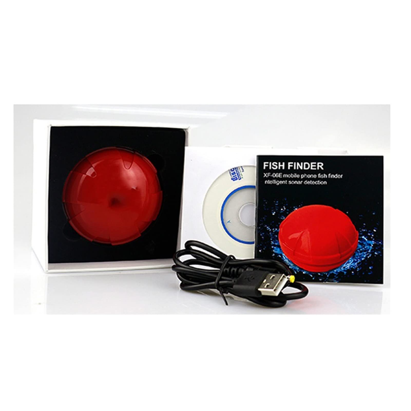 Buscador de Peces, Finder de Pescado Bluetooth Inalámbrico Echo SONUNDER Sonar Sensor PROFUNDAJE DE PESCADA for LA Pesca del Lago & Androide