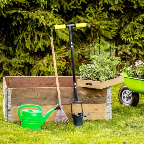 Colwelt Bulb Planter Tool Long Handle, Serrated Base Gardening Bulb Transplanter with Soft Grip, Heavy Duty Long Handled Bulb Planter Sod Plugger for Digging Holes to Plant Tulips, Iris, Daffodils by Colwelt - Image 9