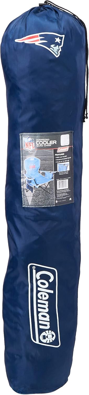 Coleman NFL Cooler Quad Folding Tailgating & Camping Chair with Built in Cooler and Carrying Case (All Team Options)