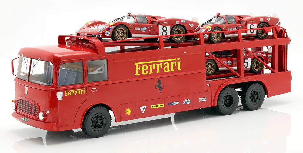 Amazon | Norev 1/18 Fiat Bartoletti 306/2 Transporter 1970 Ferrari