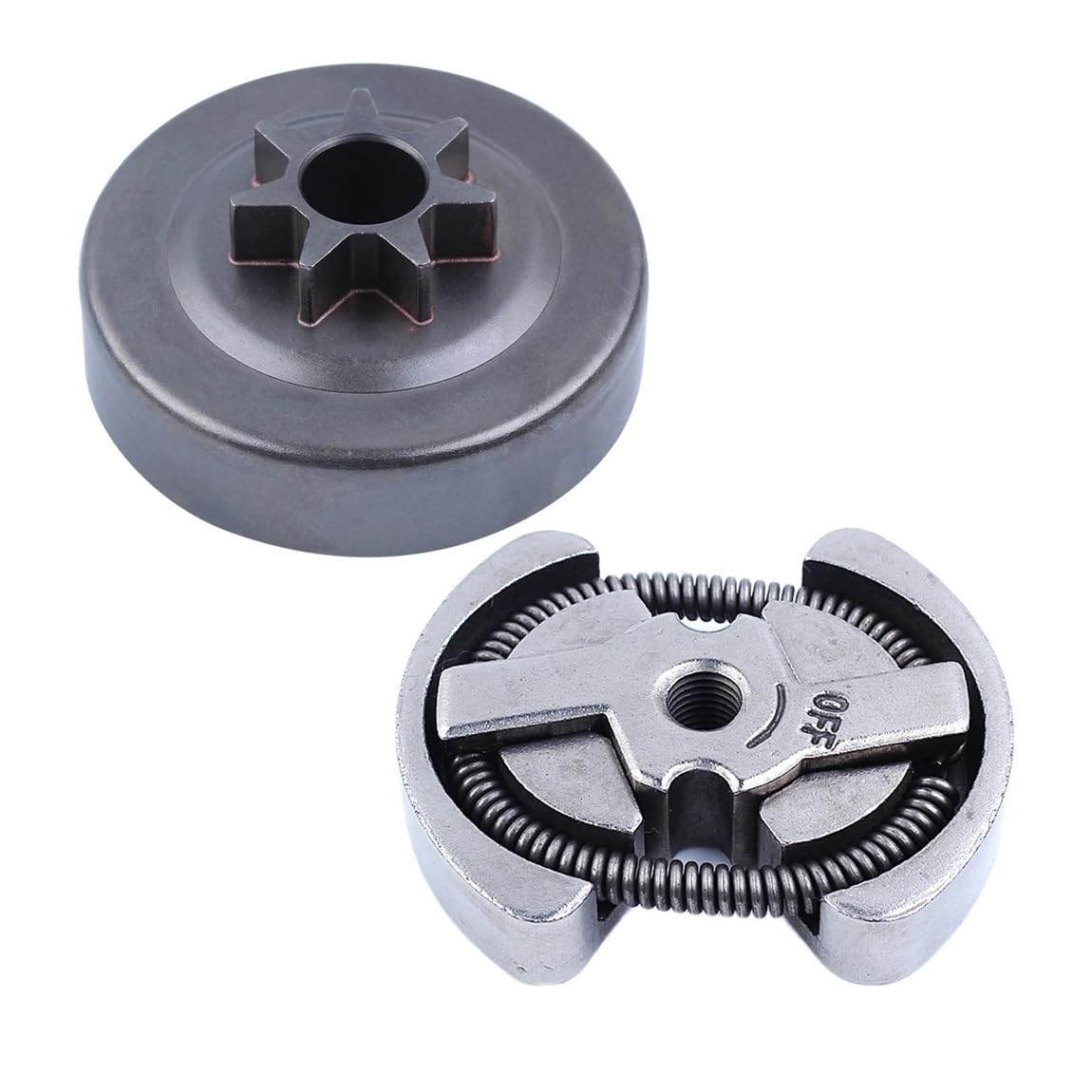 Kit de bomba de aceite, tambor de embrague, tapa de piñón de freno de cadena, compatible con Hus 136137141 y 142 motosierras, placa de barra de engranajes en espiral. accesorios para cortacésped