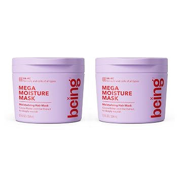 being MEGA MOISTURE Moisturizing with Coco Butter and Oat Extract Hair Mask 354mLPack of 2