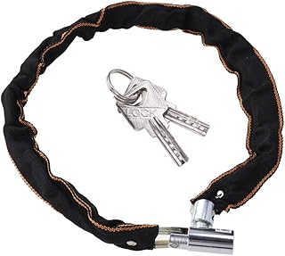 Cycling Chain Locks Chain Lock Bike Chain Lock Cable Lock Cable Chain Locks Bicycle Chain Locks Light Chain Locks 100mm Black Electric Car Key Lock Bike Chain Lock