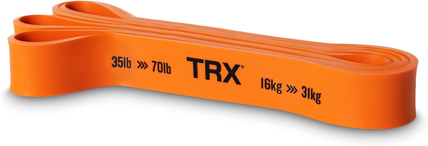 TRX Full Body Workout Resistance Band For Home And Gym, Resistance Band For Workout, (25lb-50lbs), (Yellow - View #6