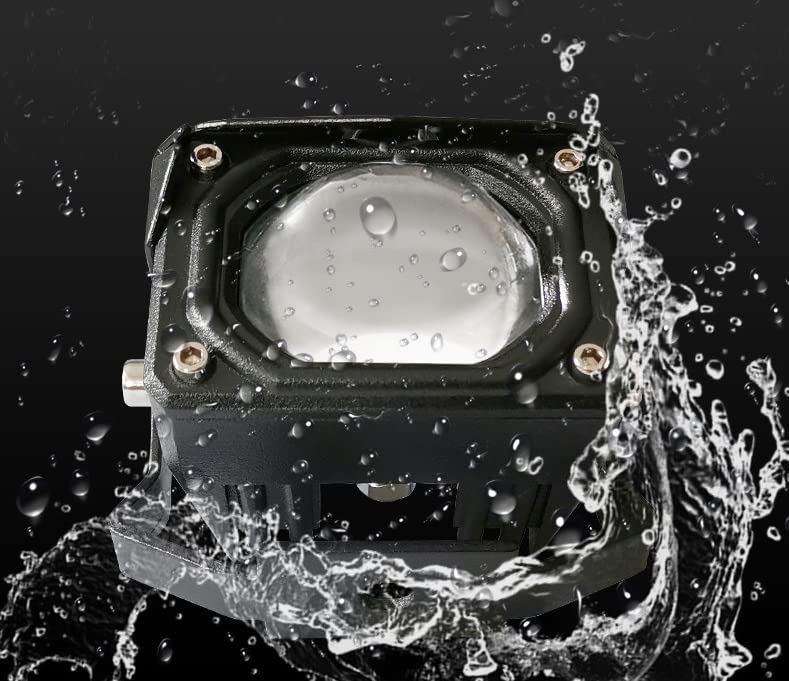 Image of ELTRON TURBO DC Power 12V-24Volts 160Watts Imported 1 Year Warranty Lens Ultra Fog Light LED Universal For All Bikes, Car, Motorcycles, Scooties Projector Light White + Yellow Beam (Pack Of 2, Switch)