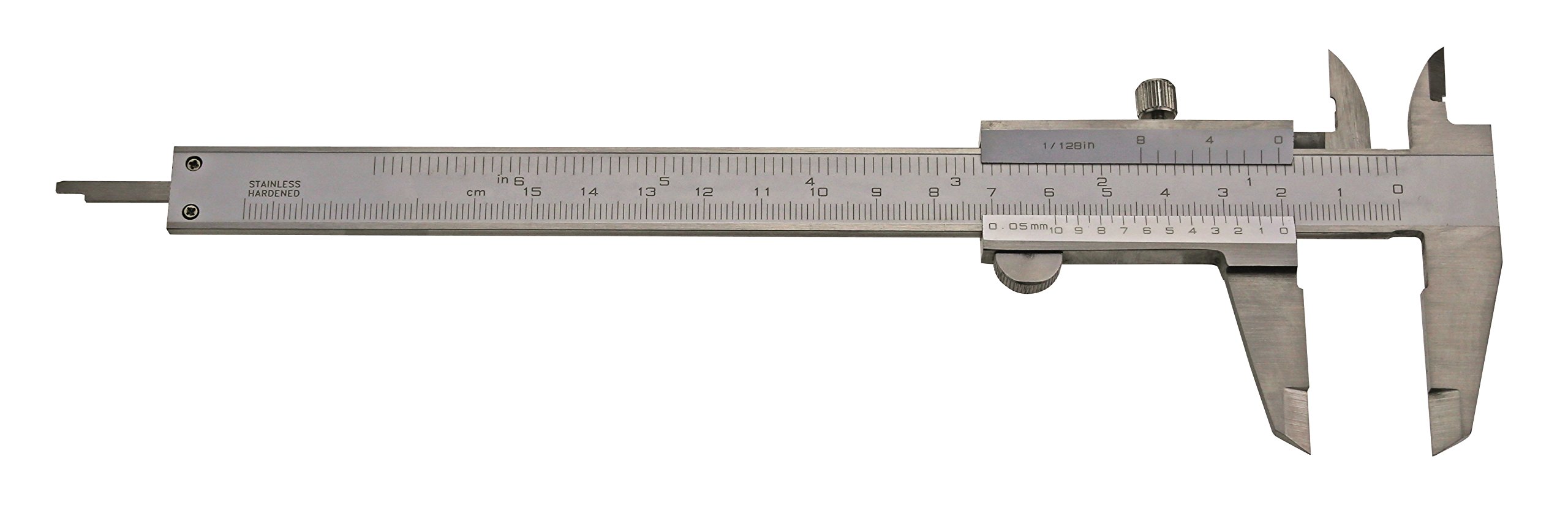 CNC QUALITÄT Calibro a corsoio 150 mm, DIN 862, per mancini, vite di fissaggio
