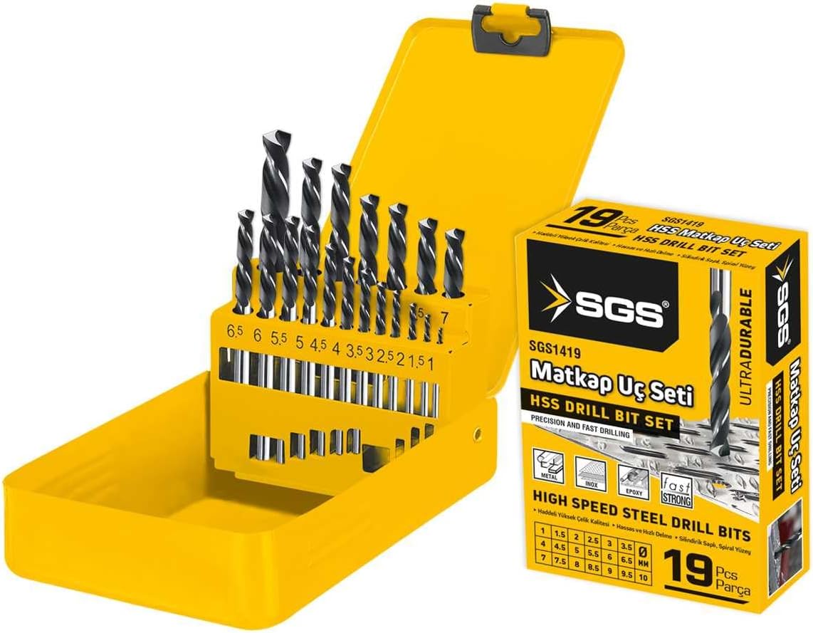 SGS 19 PARÇA HSS MATKAP UÇ SETİ SGS1419