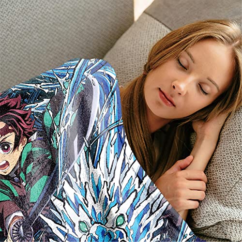 Japanese Anime Flannel Blanket 2Set, Soft Lightweight Fleece Throw Blanket With Pillowcase Warm Durable Sofa Couch Decor Beding 50X60'' #TOP5
