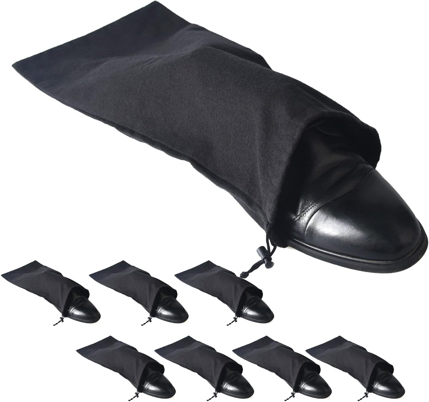 PlasMaller Shoe Storage Bags 100% Cotton with Drawstring for Men and Women for Travel Protecting and Storing Shoes