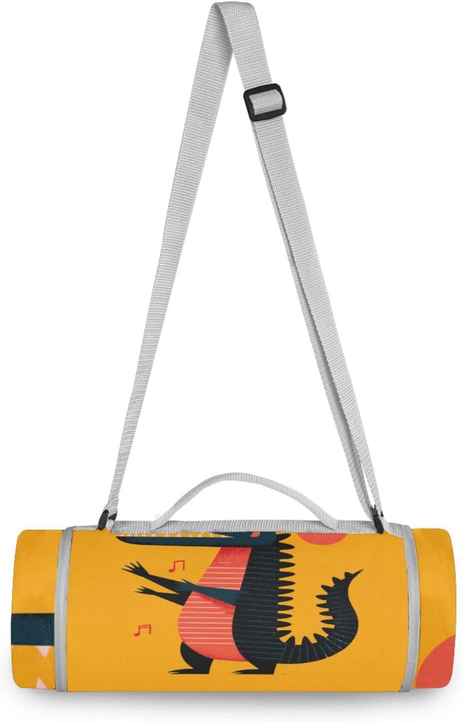 Round Beach Necessities - Fits 2 Adults, Summer Accessories Cute Outdoor Camping Mat for Spring Summer Camping 58 in (Y2k Style Crocodiles Singer)