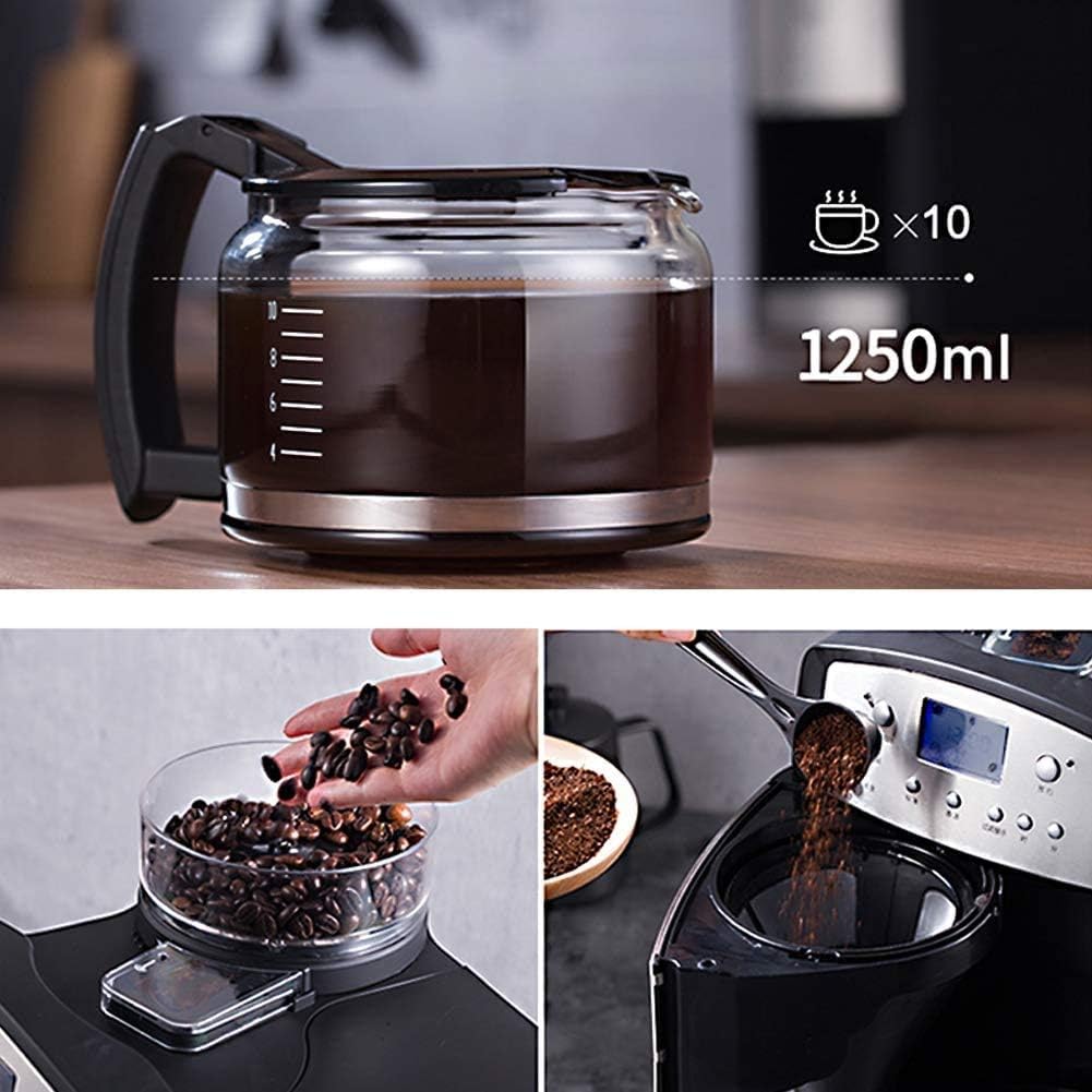 SMSOM Programmable Coffee Maker with Thermal Carafe, Full-Automatic Freshly Grinded Bean Powder Dual-use American Large Capacity Drip Coffee Machine 4 61Pirle1z3L. AC SL1001