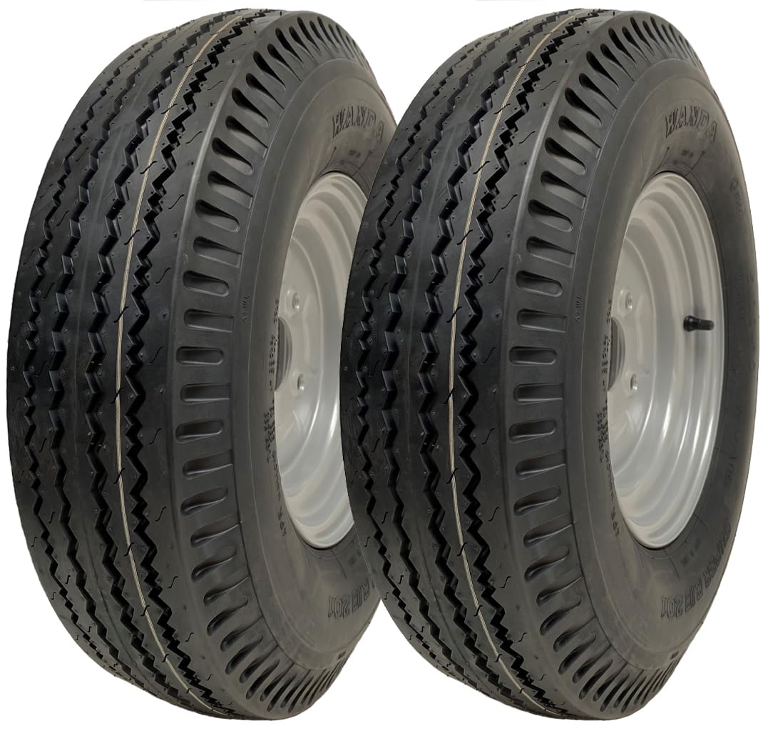 Parnells - 1 Pneu De Remorque Et Roue 4.80/4.00-8 - 6 Plis Wanda P811-4 Goujons 4" PCD