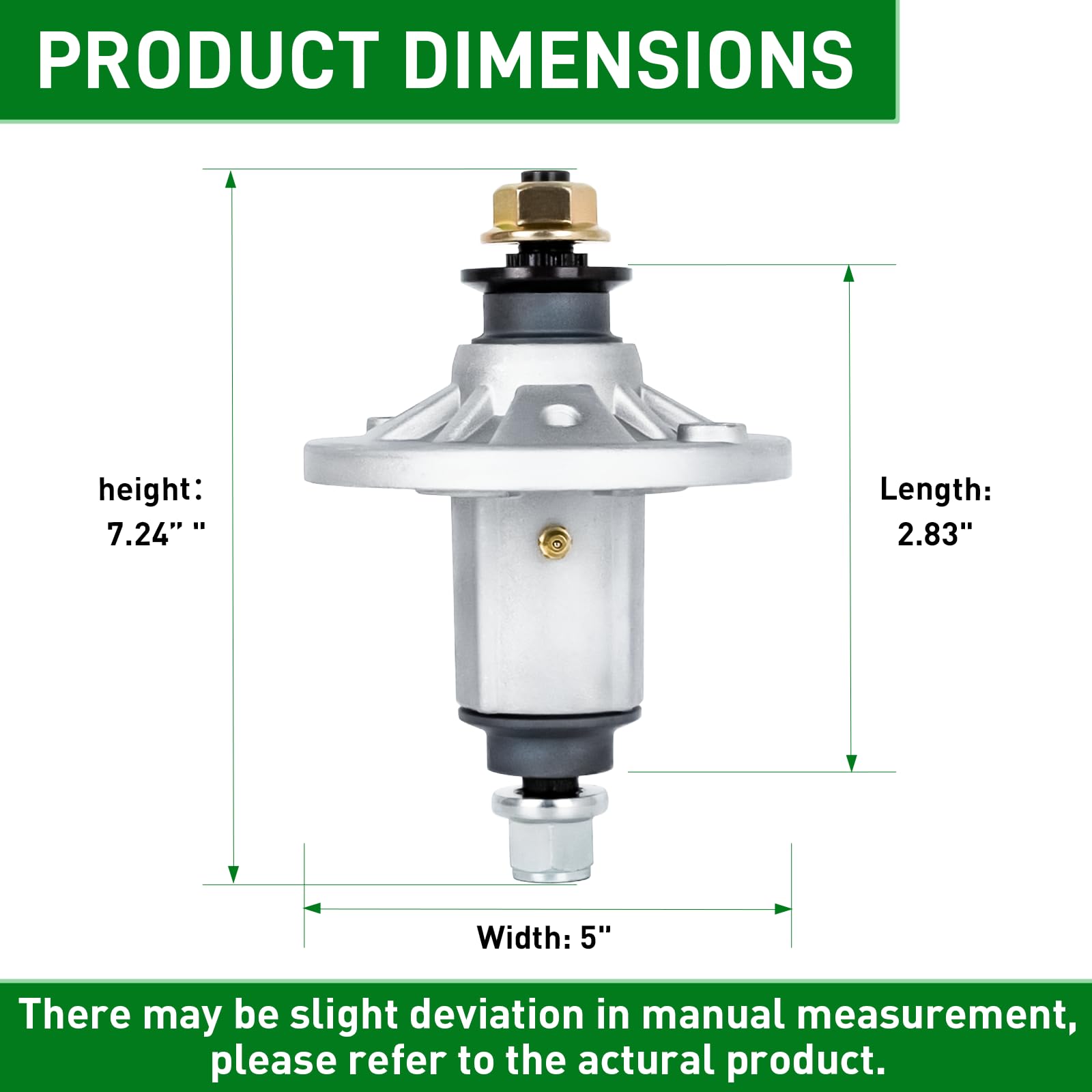 Ensemble de broche GY20454 compatible avec John Deere LA135 LA115 LA125 LA145 LA105 LA130 D140 D130 D105 D110 L110 X110 106,7 cm 122 cm Remplace GY209. 62 GY20867 GY21098 AUC15811 Lot de 2