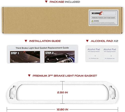 Miniatura 5 de VIPMOTOZ Junta de sello de la lámpara de freno de la tercera luz de freno para 2002-2008 compatible con Dodge RAM 1500 2500 3500 Pickup Truck –