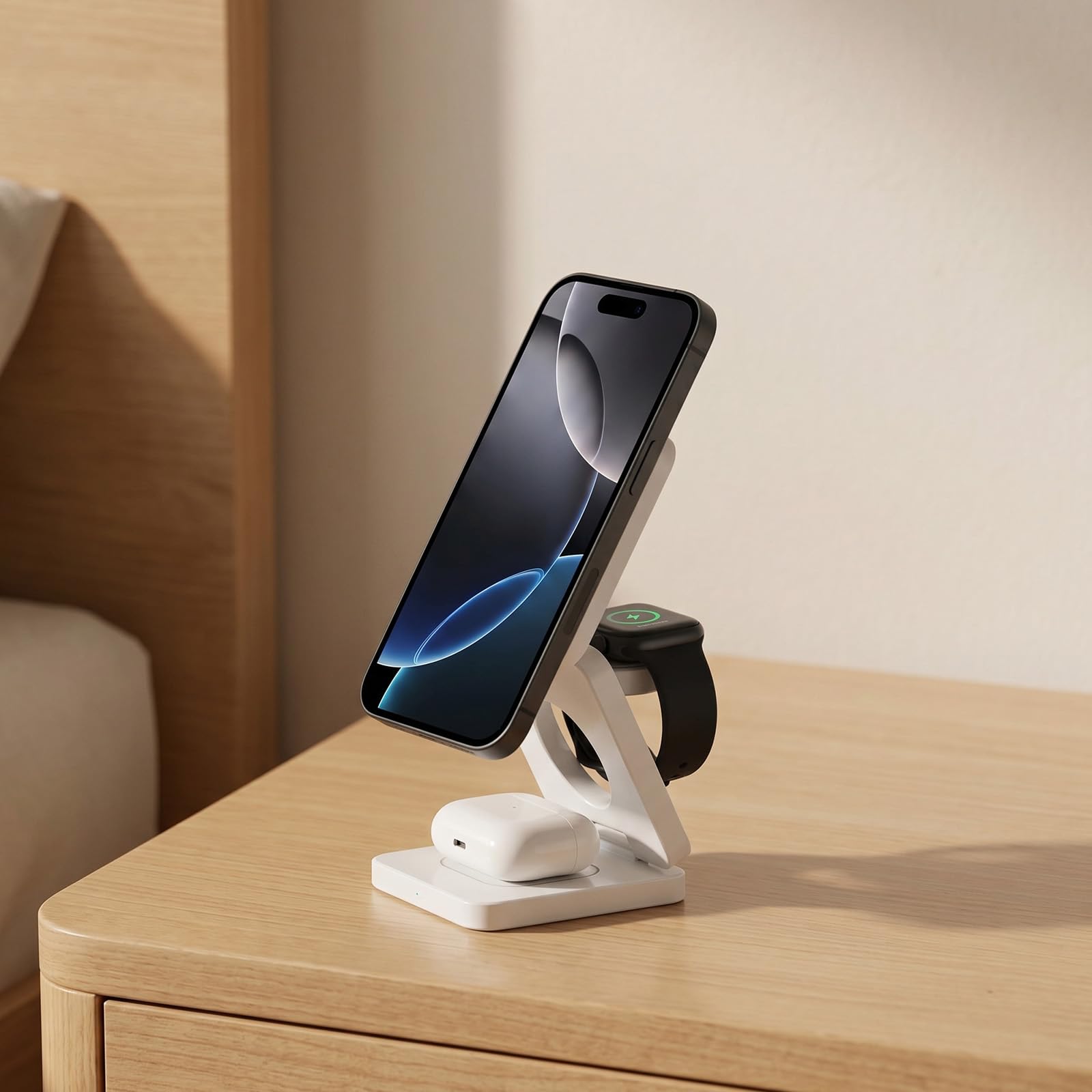 Caricatore a induzione magnetica 25 W, supporto di ricarica wireless veloce