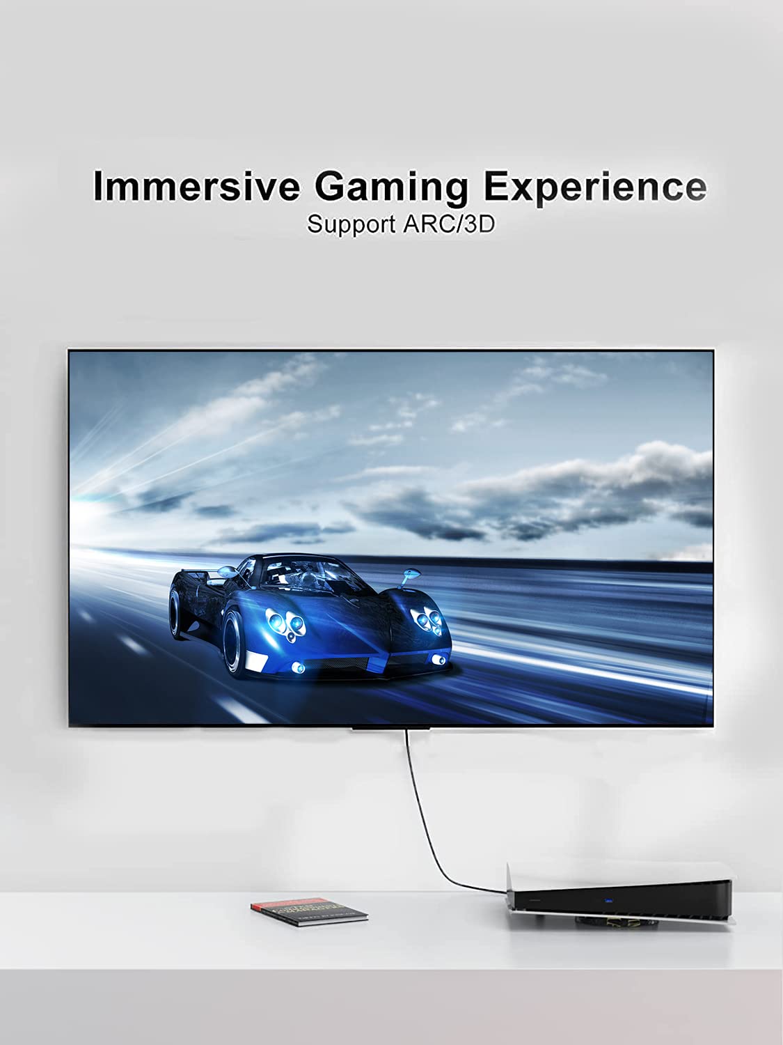 CableCreation 3ft 4K HDMI Cable - Right Angle 90 Degree, Male to Male Cable for Ultra HD 4K@60Hz, 3D Video - 2-Year Warranty