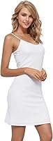 Buauty Women's Full Slip Dress: Non-Cling Adjustable Spaghetti Strap Lingerie, Soft Modal Under Dress Liner