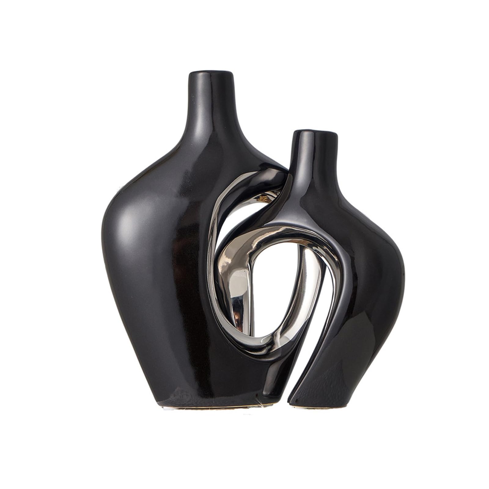 Aesthetic Vases Nordic Moderns Ceramic Vases Set of 2 Moderns Bohemians Styles Decorative Flower Vase for Room Bookshef Decorative Flower