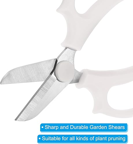 Miniatura 4 de PATIKIL Tijeras florales, 3 tijeras de jardín, tijeras de podar de jardinería, tijeras de podar con mango de agarre cómodo para recortar plantas,