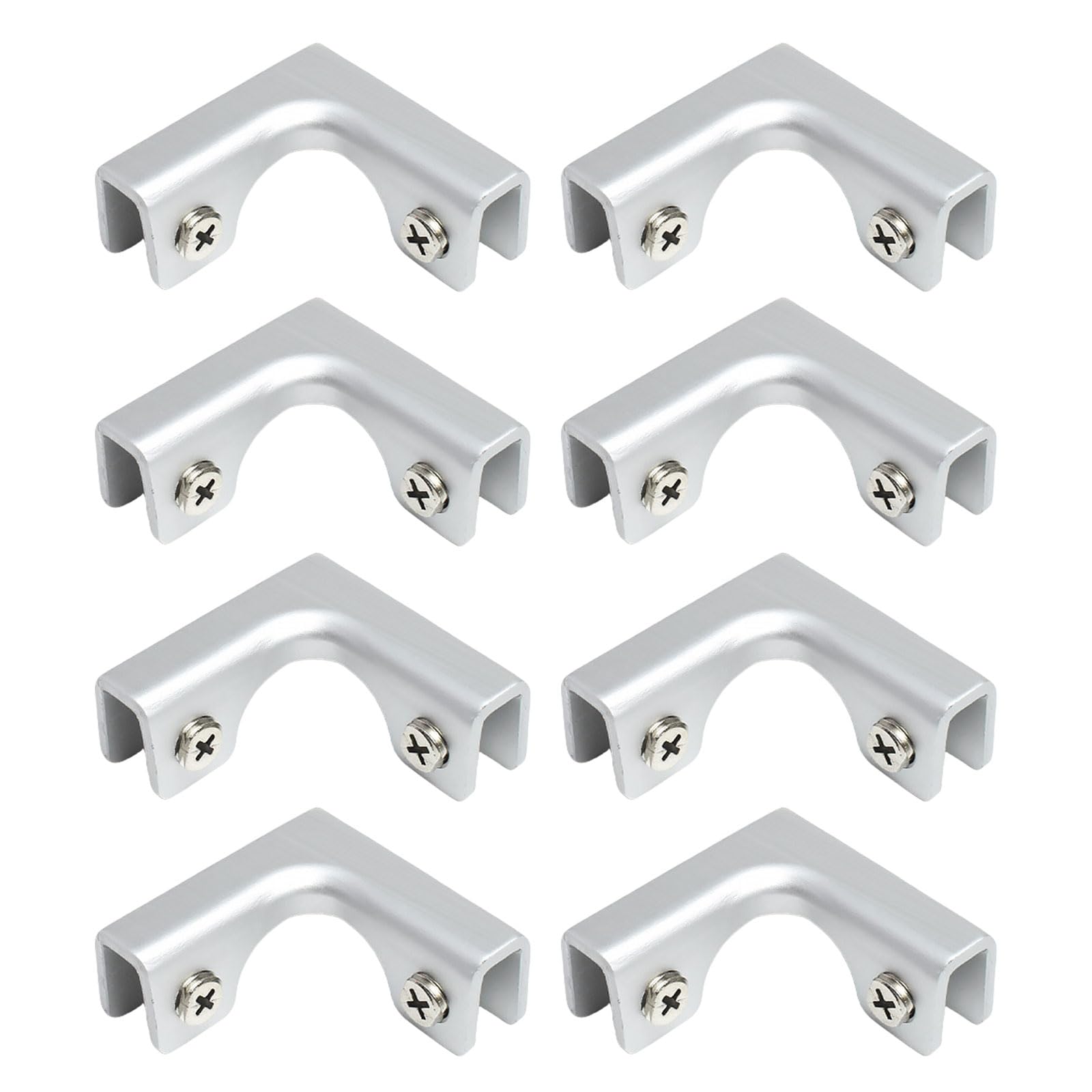 8 Pieces Aluminum Tile Connectors Clamp for Home Renovation Tile Clips Set for Home Renovation Tiles, Place Stable and Clean Tiles on Any