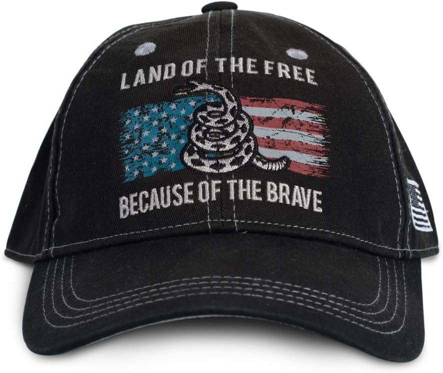 Buck Wear 9097 Buckwear Because of The Brave Baseball Cap, One Size