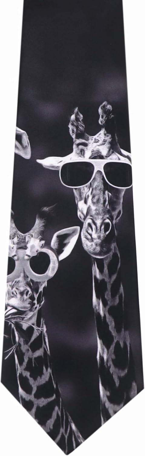 Elfeves Men's Printed Designer Ties Art Funny Holiday Party Multicolor Neckties