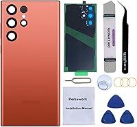 Vista 8 de Reemplazo de cristal trasero trasero para Samsung Galaxy S22 Ultra 6.8 pulgadas 5G con kit de herramientas de reparación y adhesivo preinstalado