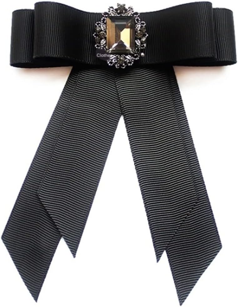 Caffaina ヴィンテージプレタイドネックネクタイブローチフェイクパールボウタイコサージュ結婚披露宴の装飾 9 保障