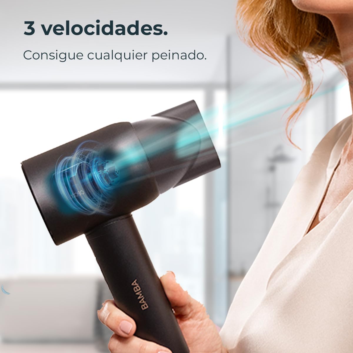 Cecotec Secador de Pelo Bamba IoniCare Rockstar Nano IonTech. 1600 W, Nano Iones, 110000 rpm, Pantalla, Control inteligente del Calor, 3 Temperaturas, 3 Velocidades y Función Memoria