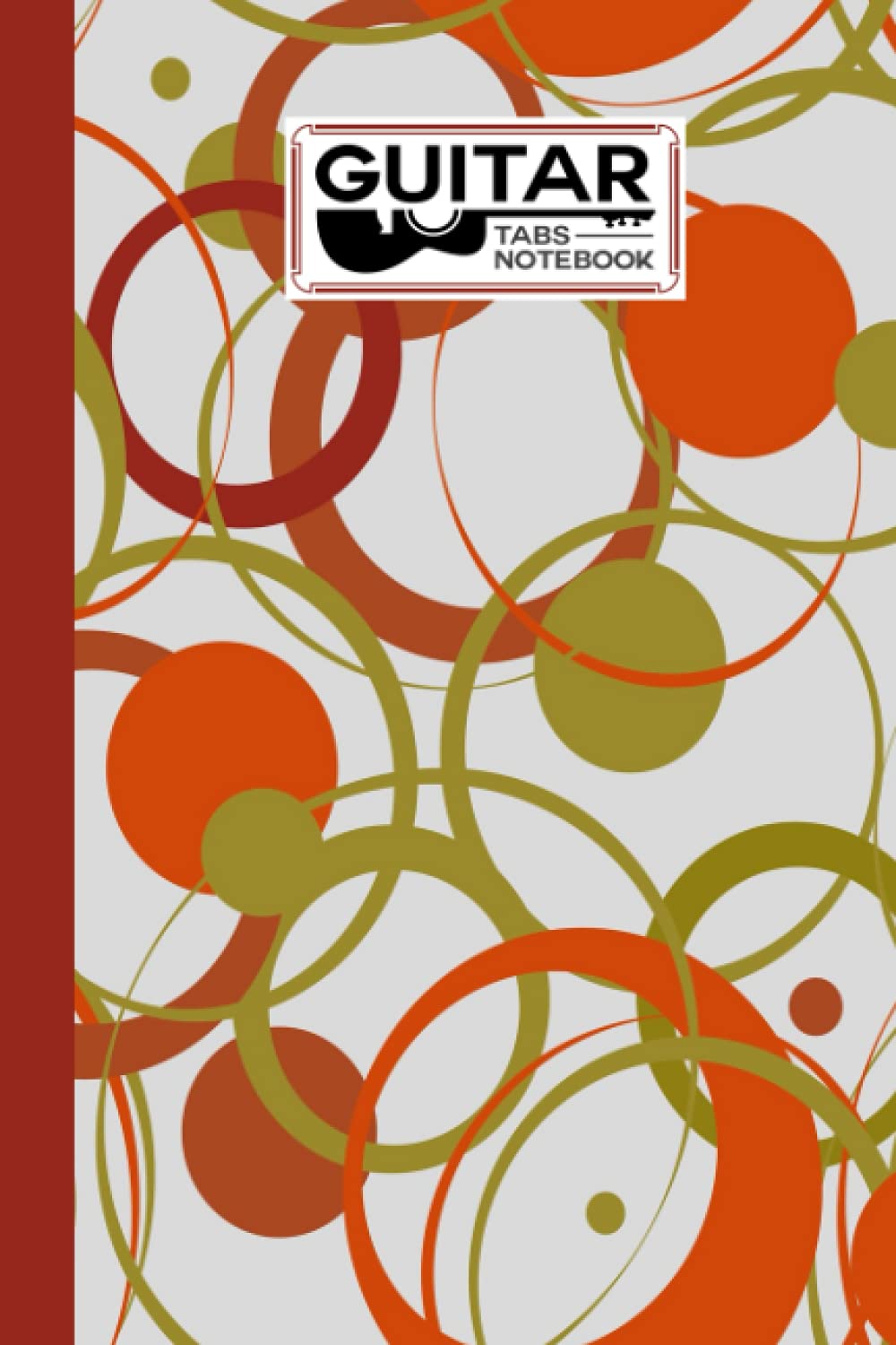 Guitar Tab Notebook: Premium Circles Cover Guitar Tab Notebook, Music Paper Notebook, Blank Guitar Tablature Music Note, 120 Pages - Size 6" x 9" by Guenter Born
