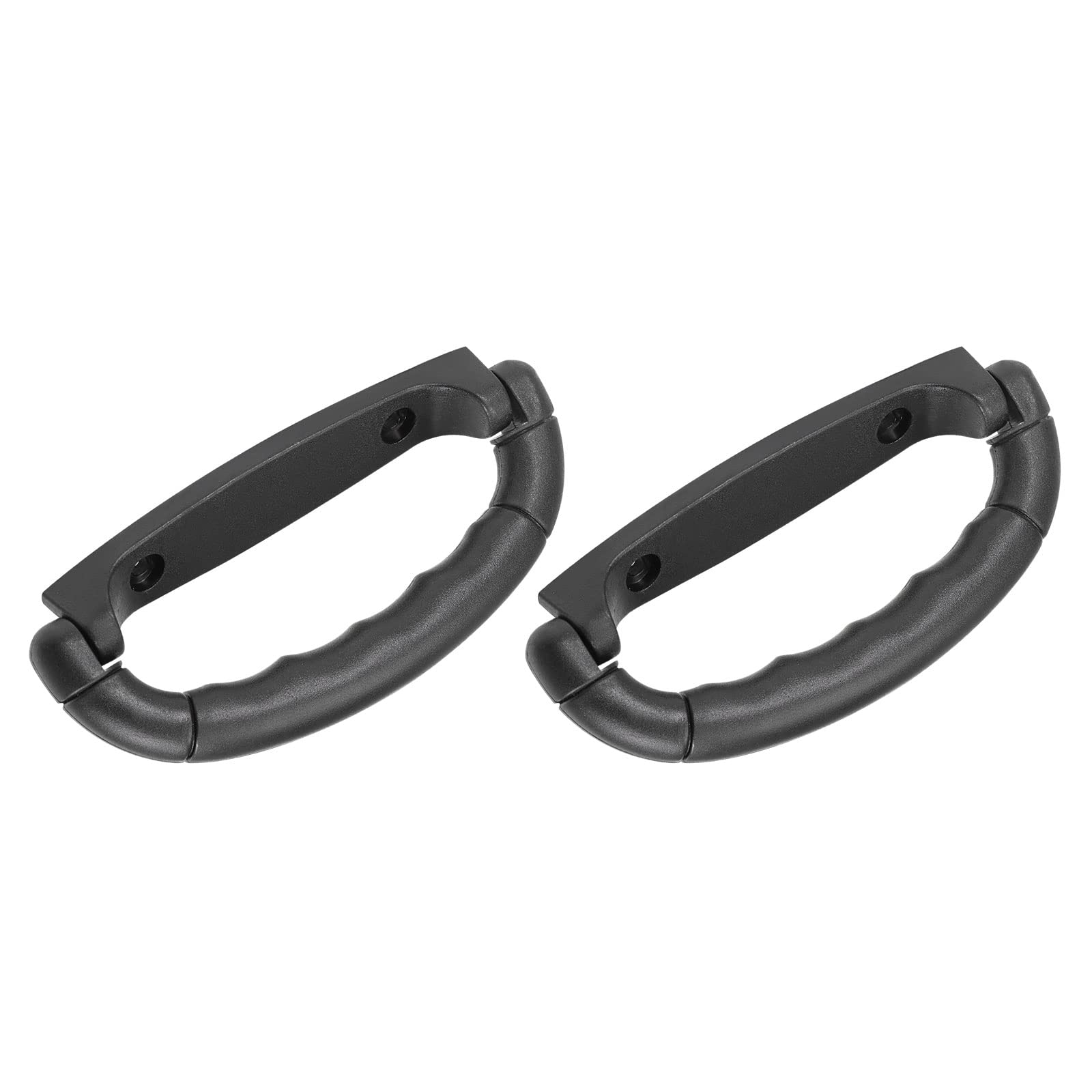 METALLIXITY Luggage Handle (125mm/4.92") 2Pcs, Plastic Pull Handle Grip Replacement - for Home Box Case Suitcase Black
